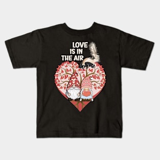 Anti-Valentines Love Is In The Air Skunk & Gnomes Kids T-Shirt